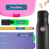 Dino Fossils name labels for school — waterproof school name labels on water bottle and lunchbox