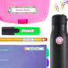 Horses name labels for school — waterproof school name labels on water bottle and lunchbox