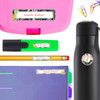 Leopard Cuties name labels for school — waterproof school name labels on water bottle and lunchbox