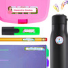 Enchanted Princess name labels for school — waterproof school name labels on water bottle and lunchbox