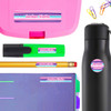 Stripes school labels — name tags for school and waterproof labels for school, dishwasher safe