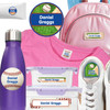 Baseball camp label combo pack — waterproof stickers for camp toiletries and clothing labels for camp
