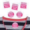 Chevron summer camp labels — waterproof labels for summer camp covering gear, clothing and backpacks