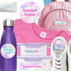 Clouds waterproof camp labels — name labels for summer camp on water bottles, lunchboxes and gear