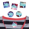 Galaxy summer camp labels — waterproof labels for summer camp covering gear, clothing and backpacks