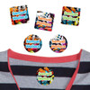Gamer Mode camp clothing labels — waterproof name stickers on a shirt for summer camp