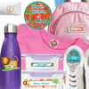 Jungle Animals camp label combo pack — waterproof stickers for camp toiletries and clothing labels for camp