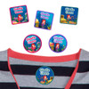 Mermaids camp clothing labels — waterproof name stickers on a shirt for summer camp