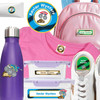 Monster Trucks camp label combo pack — waterproof stickers for camp toiletries and clothing labels for camp