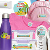 Pirate Animals waterproof camp labels — name labels for summer camp on water bottles, lunchboxes and gear
