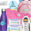 Deep Sea Pals waterproof camp labels — name labels for summer camp on water bottles, lunchboxes and gear