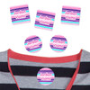 Stripes summer camp labels — waterproof labels for summer camp covering gear, clothing and backpacks