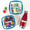 Color Trio large rectangle waterproof name stickers — personalized dishwasher safe labels for kids