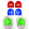 Color Trio shoe name labels — personalized waterproof labels for shoes