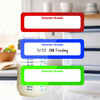 01 Color Trio small rectangle write-on labels — reusable waterproof