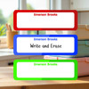 01 Color Trio large rectangle write-on labels — reusable waterproof