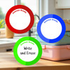 01 Color Trio large round write-on labels — reusable waterproof daycare