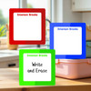 01 Color Trio large square write-on labels — reusable waterproof daycare
