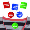 Color Trio peel and stick clothing labels — clothing stickers for kids made to order