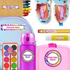 Animal Print Wild Thing waterproof kindergarten name labels on water bottle, lunch container and lunchbox