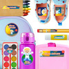 Astronaut Boy or Girl kindergarten and preschool nametags — waterproof name tags for preschoolers on water bottle, lunchbox and school supplies