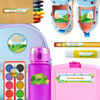 Backyard Bugs kindergarten and preschool nametags — waterproof name tags for preschoolers on water bottle, lunchbox and school supplies