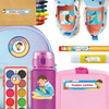 Beach (Boy/Girl) waterproof kindergarten name labels on water bottle, lunch container and lunchbox