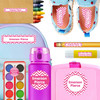 Chevron kindergarten and preschool nametags — waterproof name tags for preschoolers on water bottle, lunchbox and school supplies