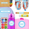 Dots kindergarten and preschool nametags — waterproof name tags for preschoolers on water bottle, lunchbox and school supplies