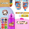 Race Cars kindergarten and preschool nametags — waterproof name tags for preschoolers on water bottle, lunchbox and school supplies