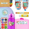 Sloth Buddies kindergarten and preschool nametags — waterproof name tags for preschoolers on water bottle, lunchbox and school supplies