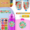 Blossoms kindergarten and preschool nametags — waterproof name tags for preschoolers on water bottle, lunchbox and school supplies