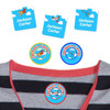 Airplanes peel and stick clothing labels — clothing stickers for kids made to order