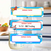 Airplanes small rectangle write-on labels — reusable waterproof