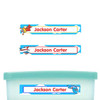Airplanes slim name stickers — waterproof stickers for water bottles and small containers