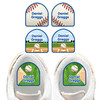 Baseball shoe name labels — personalized waterproof labels for shoes