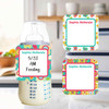 All Things Spring large square write-on labels — reusable waterproof daycare