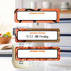Basketball small rectangle write-on labels — reusable waterproof