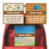 Camping emergency contact labels — personalized phone number stickers for kids