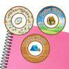 Camping large round labels — waterproof name stickers for kids