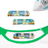 Construction iron on nametags for clothes — personalized iron-on clothing labels for kids