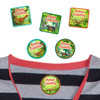 Dinosaurs Roam peel and stick clothing labels for kids — clothing stickers made to order
