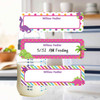 Dinosaur Friends small rectangle write-on labels — reusable waterproof