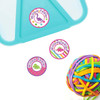 Round labels for children's organization Round labels for children's organization