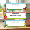 Farm Animals large rectangle write-on labels — reusable waterproof