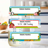 Farm Animals small rectangle write-on labels — reusable waterproof
