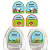Farm Animals shoe name labels — personalized waterproof labels for shoes