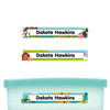 Farm Animals slim name stickers — waterproof stickers for water bottles and small containers