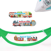 Cute Fire Trucks personalized iron on labels for clothes for daycare, preschool, and school outfits.