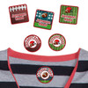 Football peel and stick clothing labels for kids — clothing stickers made to order